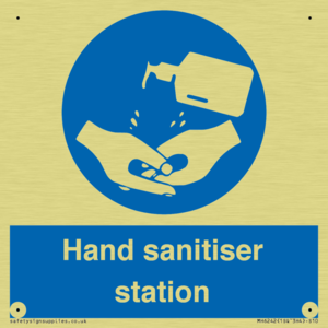 Hand sanitiser station
